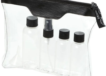 Schwarzes Munich Reiseset, Handgepäck-Konform - Ideal für Flugreisen TK Gruppe® Grosshandel 