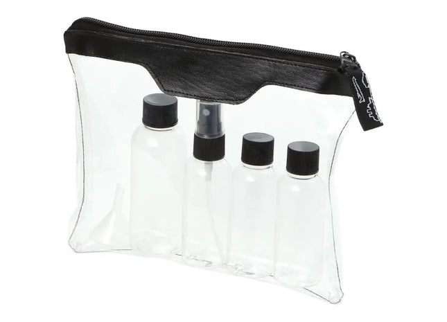 Schwarzes Munich Reiseset, Handgepäck-Konform - Ideal für Flugreisen TK Gruppe® Grosshandel 