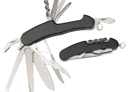 Schwarzes Taschenmesser Springfield - Kompaktes Klappmesser für Outdoor und Alltag TK Gruppe® Grosshandel 