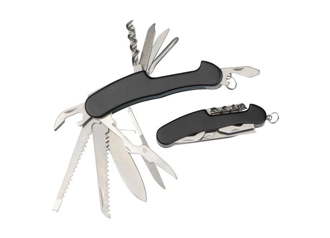 Schwarzes Taschenmesser Springfield - Kompaktes Klappmesser für Outdoor und Alltag TK Gruppe® Grosshandel 