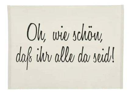 Schwarzes Tischset 'Oh, wie schön', Elegante Tischdekoration, 48x33cm TK Gruppe® Grosshandel 