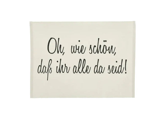 Schwarzes Tischset 'Oh, wie schön', Elegante Tischdekoration, 48x33cm TK Gruppe® Grosshandel 