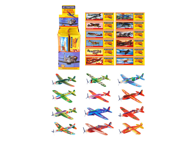 Schwimmflieger 20 cm, 12 verschiedene Designs - Outdoor-Spielzeug für Kinder TK Gruppe® Grosshandel 