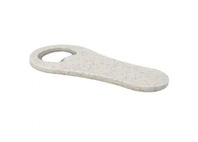 Schyn Flaschenöffner aus Weizenstroh in Weiß – Öko-freundlich & Stilvoll, Ideal für Heim & Bar, 100mm TK Gruppe® Grosshandel 