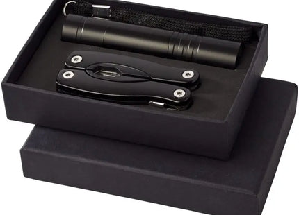 Scout Multitool & LED-Taschenlampen-Kombi-Set in Schwarz - Vielseitig & Hell TK Gruppe® Grosshandel 