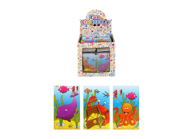 Sealife Notizbuch Mini – 9,3 x 5,5 cm – verschiedene Designs – kompakt und ideal für Unterwegs TK Gruppe® Grosshandel 