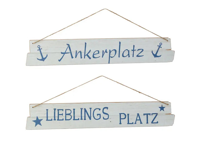Seefahrtsbilder Set, 2 Stück, 60x10cm - Bringen Sie maritime Atmosphäre in Ihr Zuhause! TK Gruppe® Grosshandel 