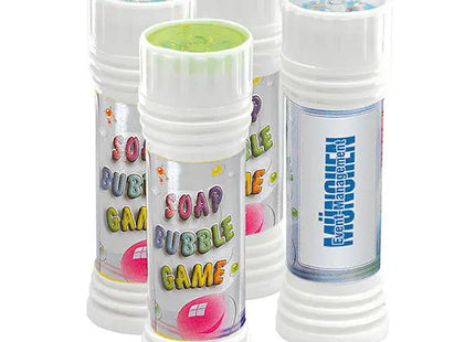 Seifenblasen mit Standardaufkleber - Weiß, ideal für personalisierte Geschenke und Veranstaltungen TK Gruppe® Grosshandel 