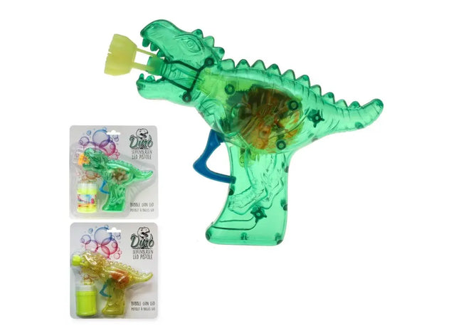 Seifenblasenpistole "Dino" mit LED TK Gruppe® Grosshandel 