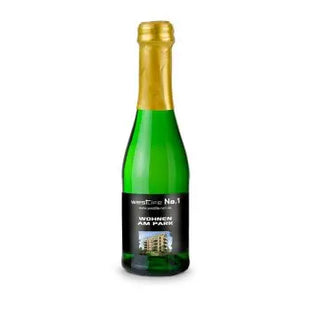 Sekt Cuvée Piccolo - Miniaturflasche Grün, Goldkapsel, 0,2 l TK Gruppe® Grosshandel 