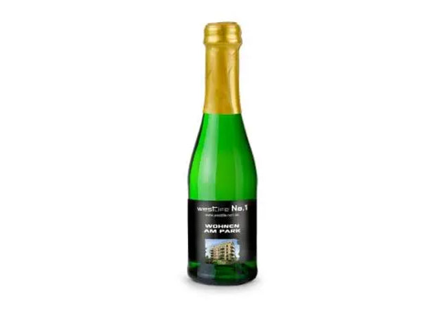 Sekt Cuvée Piccolo - Miniaturflasche Grün, Goldkapsel, 0,2 l TK Gruppe® Grosshandel 