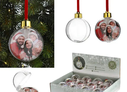 Selbstgestaltbare DIY Christbaumkugel, Durchmesser ca. 8 cm TK Gruppe® Grosshandel 