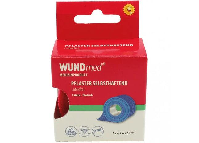 Selbsthaftendes Verbandpflaster 2.5cm x 2.5-4.5m – Flexibel und Sicher TK Gruppe® Grosshandel 