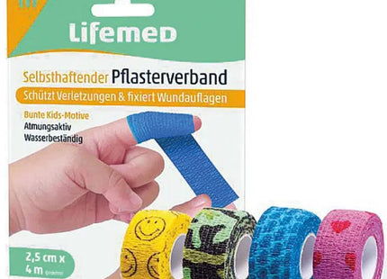 Selbstklebender Verband Pflaster, 2.5cm x 4m, Wundversorgung TK Gruppe® Grosshandel 