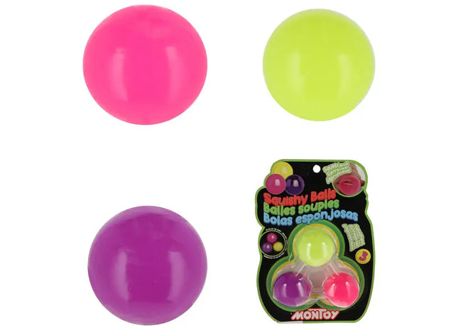 Selbstleuchtender Klebeball, 3er Pack, Durchmesser 4 cm, Nachtleuchtend TK Gruppe® Grosshandel 