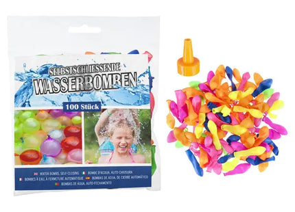 Selbstverschließende Wasserbomben, 100er-Pack, Schnelles Befüllen TK Gruppe® Grosshandel 