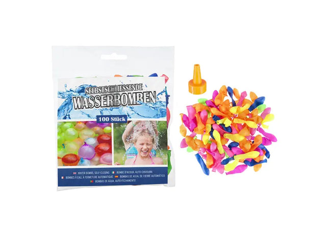 Selbstverschließende Wasserbomben, 100er-Pack, Schnelles Befüllen TK Gruppe® Grosshandel 