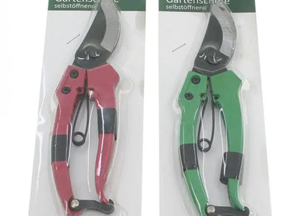 Self-Opening Garden Shears, 19cm: Convenient Carded Pack for Effortless Pruning and Trimming TK Gruppe® Grosshandel 