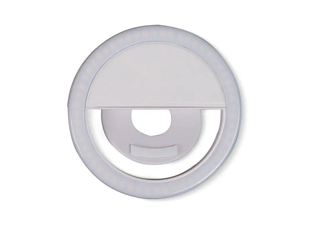 Selfie-Ringlicht - Weiß, Einstellbare Helligkeit für Perfekte Fotos & Videos TK Gruppe® Grosshandel 