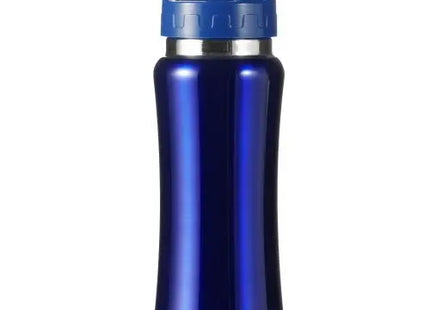 Serena Edelstahl-Trinkflasche in Blau - Stilvoll & Praktisch, 500 ml TK Gruppe® Grosshandel 