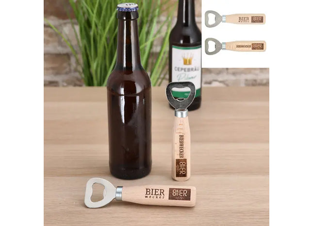 Set aus 2 Bierwecker Flaschenöffnern - Praktisches Duo für Bierliebhaber TK Gruppe® Grosshandel 