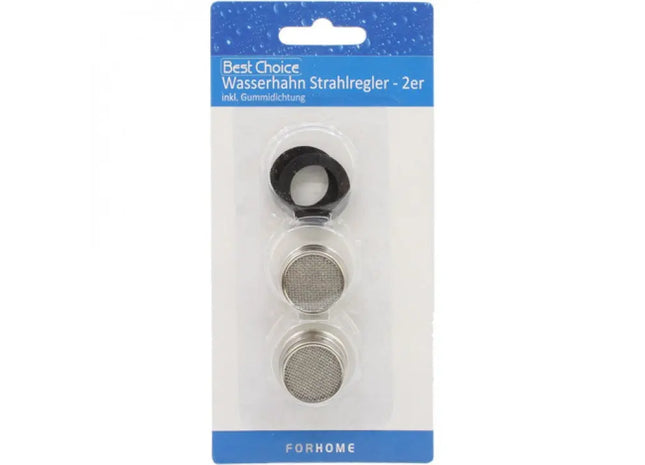 Set aus 2 Wasserhahn-Strahlreglern inklusive Dichtungsring - Effizienzsteigerung für Wasserhähne TK Gruppe® Grosshandel 