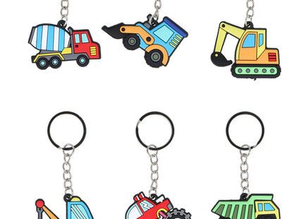 Set mit Mini-Bau-Fahrzeugen, 5 cm, 6 verschiedene Modelle - Spielzeug & Lernhilfe TK Gruppe® Grosshandel 