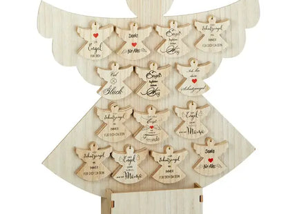 Set von 14 Schutzengel-Figuren, ca. 8 cm – Inklusive Display für Dekoration & Schutz TK Gruppe® Grosshandel 