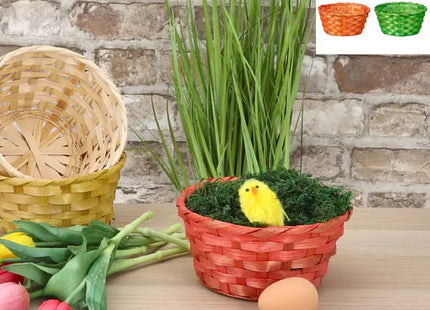 Set von 4 kleinen runden Osterkörbchen, Durchmesser 18 cm TK Gruppe® Grosshandel 