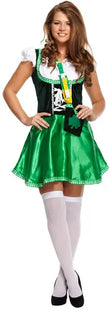 Sexy Irish Damen Kostüm für Erwachsene, Grün, Karneval & St. Patrick'S TK Gruppe® Grosshandel 