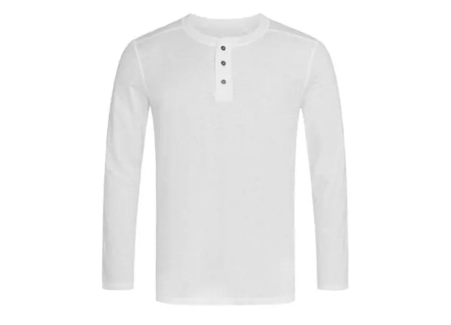 Shawn Henley Long Sleeve: Stilvolle & Bequeme Langarm-Henleys für Herren – Perfekte Alltagskleidung TK Gruppe® Grosshandel 