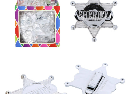 Sheriff-Abzeichen Silber – 6,4 cm x 5,5 cm TK Gruppe® Grosshandel 