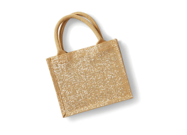 Shimmer Jute Mini Gift Bag TK Gruppe® Grosshandel 