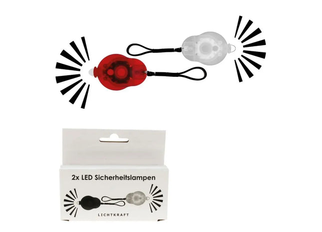 Sicherheitslicht mit Lichtkraft Power LED, 2er Set TK Gruppe® Grosshandel 