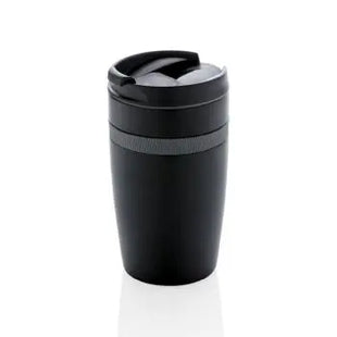 Sierra Vakuum-Becher Auslaufsicher - Schwarz-Anthrazit - Thermotrinkbecher TK Gruppe® Grosshandel 