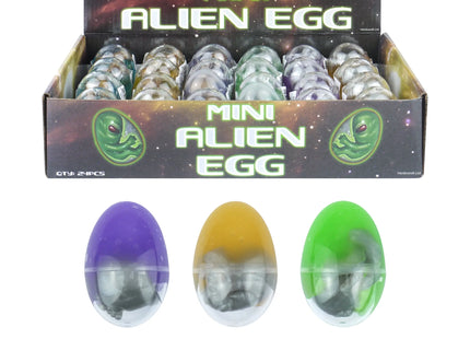 Alien-Ei Mini, 28g, 5,8cm x 4cm, Gold/Silber, 6 verschiedene Farben, Sammlerstück, Spielzeug TK Gruppe® Grosshandel 