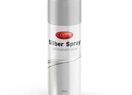 Silberfarbenes Dekorationsspray für Glanz & Veredelung, Metall-Effekt, 250ml TK Gruppe® Grosshandel 