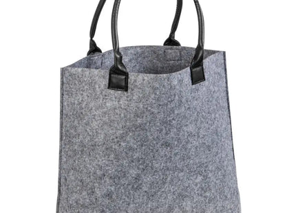 Silbergraue Filz-Einkaufstasche – Stilvoll & Robust für den Alltag TK Gruppe® Grosshandel 