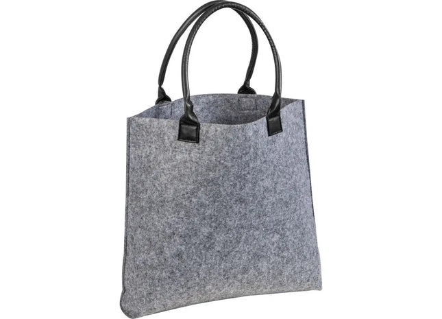 Silbergraue Filz-Einkaufstasche – Stilvoll & Robust für den Alltag TK Gruppe® Grosshandel 