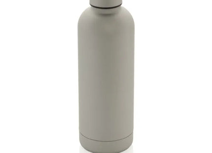 Silberne Impact Vakuumflasche, nachhaltig aus RCS-Recyclingstahl TK Gruppe® Grosshandel 