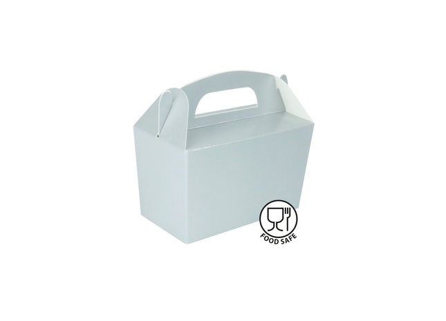 Silberne Lunchbox, kompakt und robust, 12L x 7B x 6H cm, ideal für Schule und Büro TK Gruppe® Grosshandel 