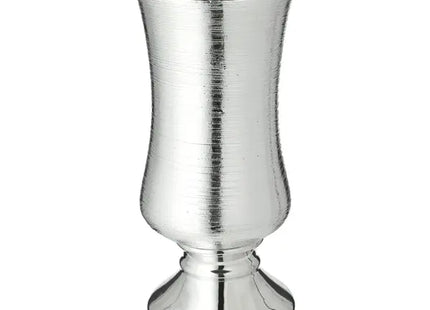 Silberne Mattierte Vase, Höhe ca. 24cm - Modernes Deko-Element TK Gruppe® Grosshandel 