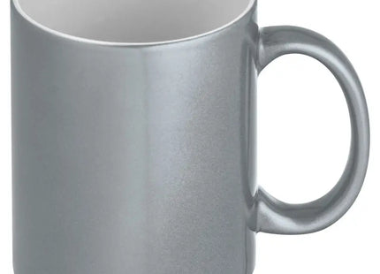 Silberne Sublimationstasse 'Alhambra' – Ideal für personalisierte Designs TK Gruppe® Grosshandel 