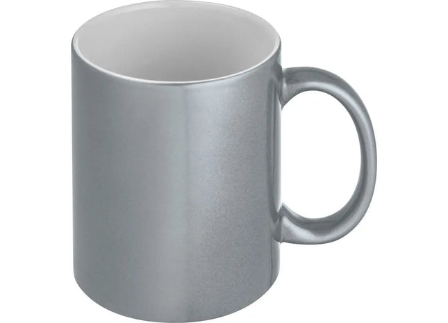 Silberne Sublimationstasse 'Alhambra' – Ideal für personalisierte Designs TK Gruppe® Grosshandel 