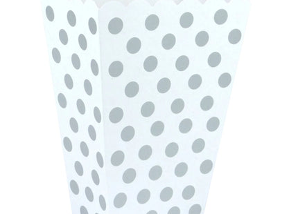 Silberne gepunktete Aufbewahrungsbox, 15 x 10 cm, dekorative Geschenkbox, vielseitig einsetzbar TK Gruppe® Grosshandel 