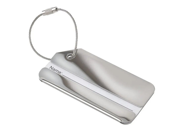 Silberner Kofferanhänger TRAVELLER – Elegant & Praktisch TK Gruppe® Grosshandel 