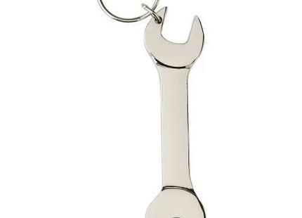 Silberner Metall-Schlüsselanhänger Gideon - Robust & Stilvoll TK Gruppe® Grosshandel 