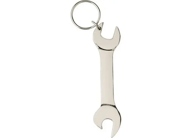 Silberner Metall-Schlüsselanhänger Gideon - Robust & Stilvoll TK Gruppe® Grosshandel 