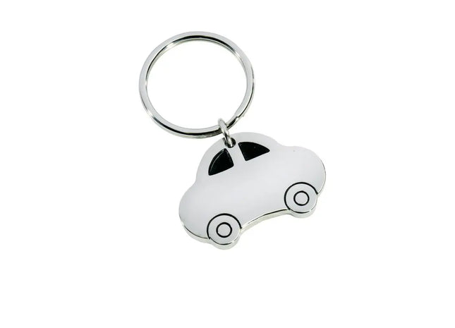 Silberner Metall-Schlüsselanhänger 'Limousine' – Elegant & Praktisch TK Gruppe® Grosshandel 