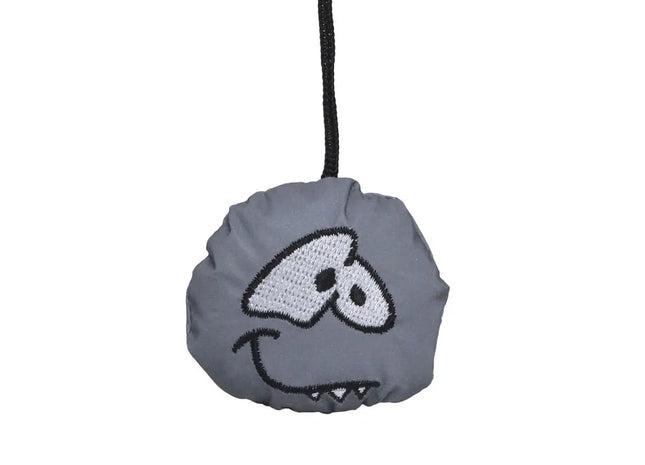 Silberner ReflexMonsta Kalle Kreis: Reflektierender Anhänger für erhöhte Sichtbarkeit und Sicherheit TK Gruppe® Grosshandel 